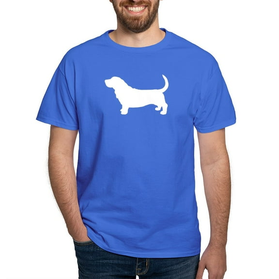 CafePress - Basset Hound Dark T Shirt - Men's Classic Graphic Cotton T-Shirt