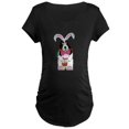 thumbnail image 1 of CafePress - Basset Hound Easter Bunny Maternity T Shirt - Maternity Dark T-Shirt, 1 of 3