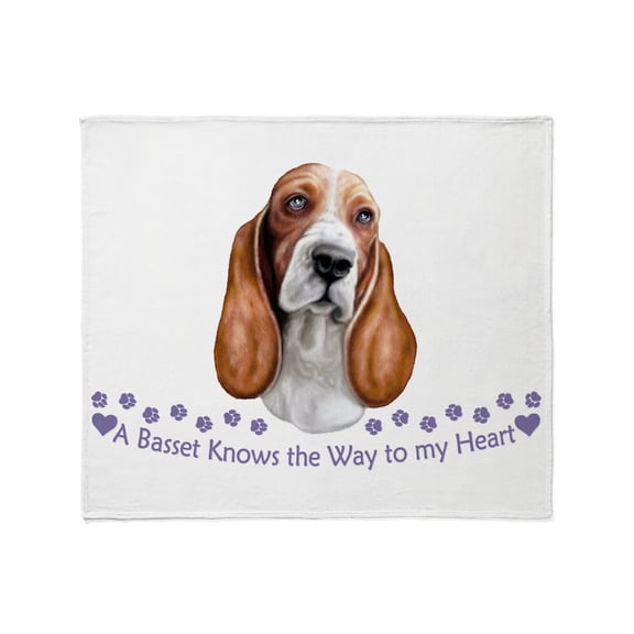 CafePress - Basset Hound Knows Throw Blanket - Soft Fleece Throw Blanket, 50"x60" for All Ages