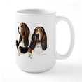 thumbnail image 1 of CafePress - Basset Hound Large Mug - 15 oz Ceramic Large White Novelty Mug, 1 of 6