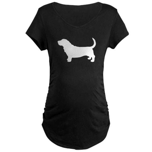 CafePress - Basset Hound Maternity Dark T Shirt - Maternity Dark T-Shirt