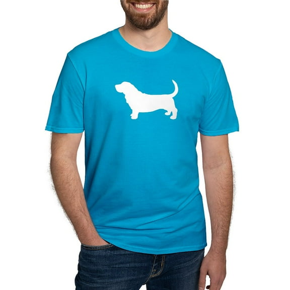 CafePress - Basset Hound Men's Fitted T Shirt (Dark) - Men's Fitted T-Shirt