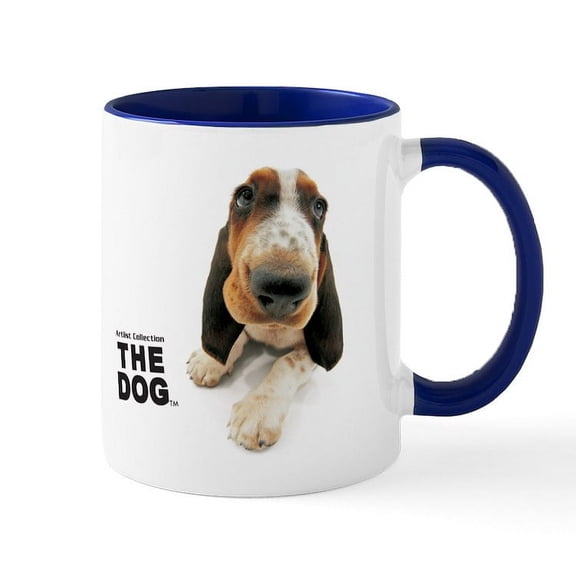 CafePress - Basset Hound Mugs - 11 oz Ceramic Mug - Novelty Coffee Tea Cup