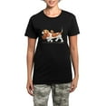 thumbnail image 1 of CafePress - Basset Hound Places Women's Dark Pajamas - Women's Short Sleeve Print T-Shirt and Pants Dark Cotton Pajama Set, 1 of 7