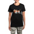 thumbnail image 1 of CafePress - Basset Hound Places Women's Dark Pajamas - Women's Short Sleeve Print T-Shirt and Pants Dark Cotton Pajama Set, 1 of 7