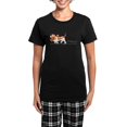 thumbnail image 1 of CafePress - Basset Hound Places Women's Dark Pajamas - Women's Short Sleeve Print T-Shirt and Pants Dark Cotton Pajama Set, 1 of 7