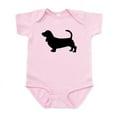 thumbnail image 1 of CafePress - Basset Hound Silhouette Baby Light Bodysuit - Baby Light Bodysuit, Size Newborn - 24 Months, 1 of 4