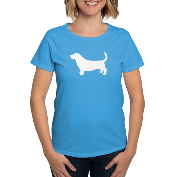 CafePress - Basset Hound Women's Dark T Shirt - Women's Traditional Fit Dark T-Shirt