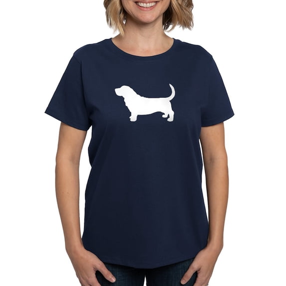 CafePress - Basset Hound Women's Dark T Shirt - Women's Traditional Fit Dark T-Shirt
