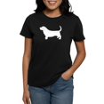 thumbnail image 1 of CafePress - Basset Hound Women's Dark T Shirt - Women's Traditional Fit Dark T-Shirt, 1 of 4