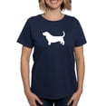 thumbnail image 1 of CafePress - Basset Hound Women's Dark T Shirt - Women's Traditional Fit Dark T-Shirt, 1 of 4