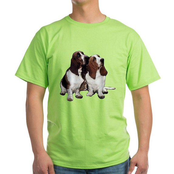 CafePress - Basset Hounds Light T Shirt - Light T-Shirt - CP