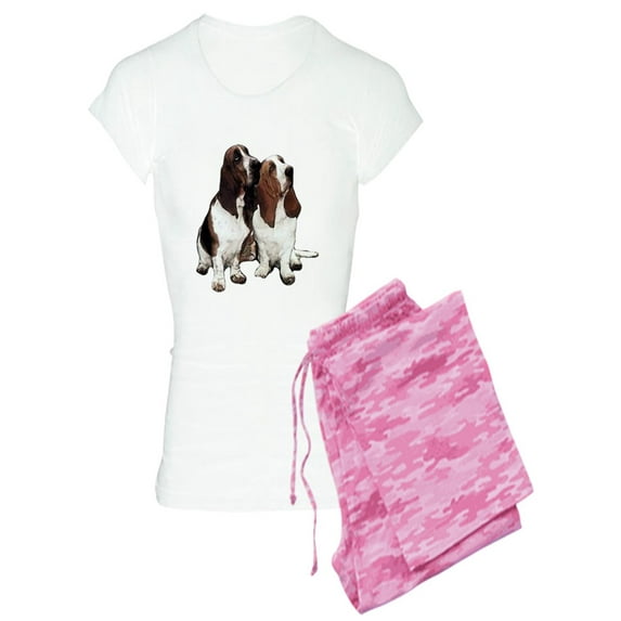 CafePress - Basset Hounds - Women's Light Pajamas