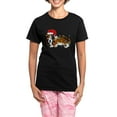 thumbnail image 1 of CafePress - Basset Tangled In Christmas Lights Pajamas - Women's Short Sleeve Print T-Shirt and Pants Dark Cotton Pajama Set, 1 of 7