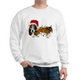 thumbnail image 1 of CafePress - Basset Tangled In Christmas Lights Sweatshirt - Crew Neck Sweatshirt, 1 of 4