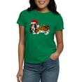 thumbnail image 1 of CafePress - Basset Tangled In Christmas Lights T Shirt - Women's Traditional Fit Dark T-Shirt, 1 of 4