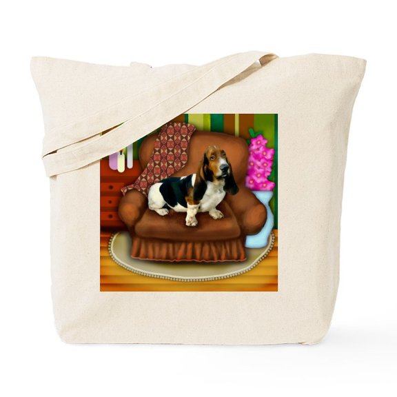 CafePress - Bassetsofa Copy Tote Bag - Unisex Canvas Tote Bag, Beige, 1-Piece