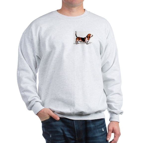 CafePress - Bassett Hound Sweatshirt - Crew Neck Sweatshirt