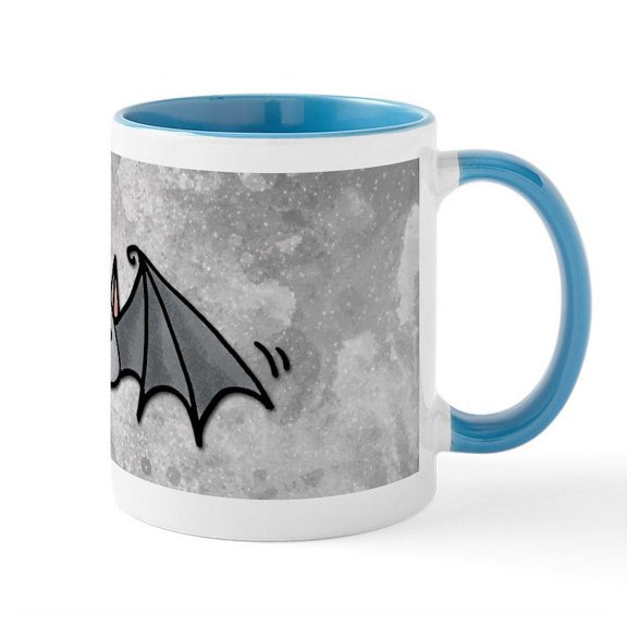 CafePress - Bat Mug - 11 oz Ceramic Mug - Novelty Coffee Tea Cup