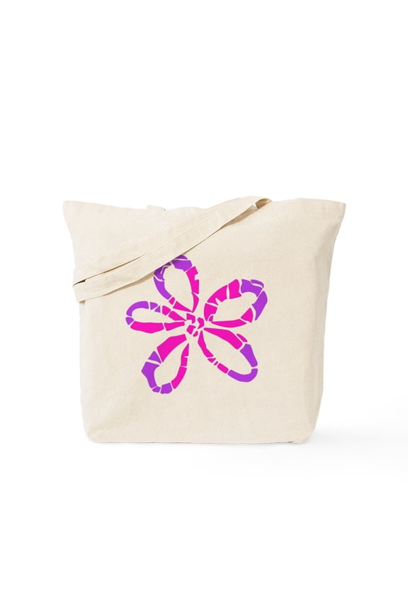 - Batik Daisy - Unisex Canvas Tote Bag, Beige, 1-Piece