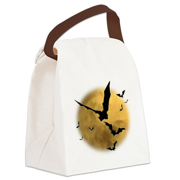 CafePress - Bats In The Evening - Canvas Lunch Bag with Strap Handle