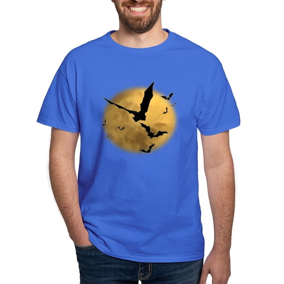 CafePress - Bats In The Evening Dark T Shirt - Men's Classic Graphic Cotton T-Shirt