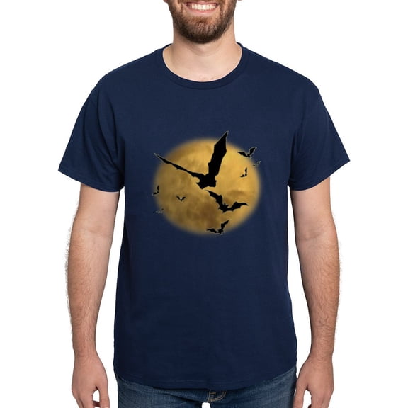 CafePress - Bats In The Evening Dark T Shirt - Men's Classic Graphic Cotton T-Shirt