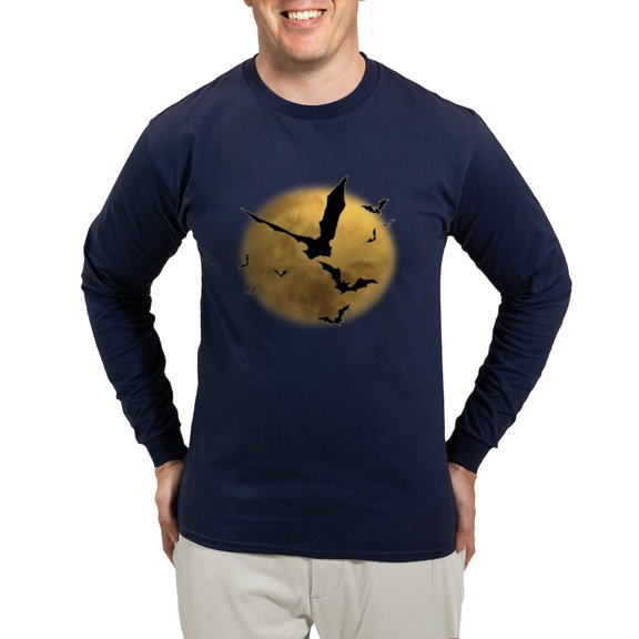 CafePress - Bats In The Evening Long Sleeve Dark T Shirt - Long Sleeve Dark T-Shirt