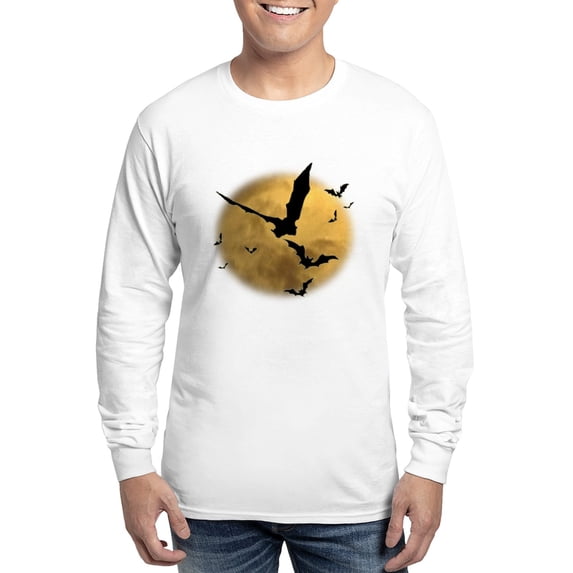 CafePress - Bats In The Evening Long Sleeve T Shirt - Unisex Cotton Long Sleeve T-Shirt