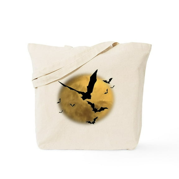 CafePress - Bats In The Evening Tote Bag - Unisex Canvas Tote Bag, Beige, 1-Piece