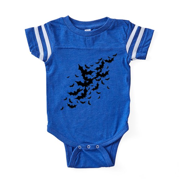CafePress - Bats Many_Bl - Cute Infant Baby Football Bodysuit
