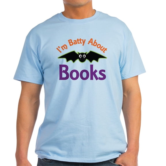 CafePress - Batty About Books T Shirt - Men's Classic Graphic T-Shirt