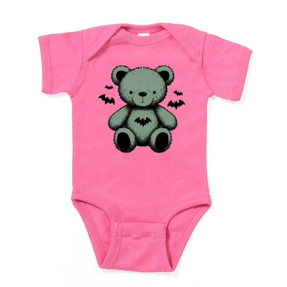 CafePress - Batty Bear Green Body Suit - Cute Infant Bodysuit Baby Romper - Size Newborn - 24 Months