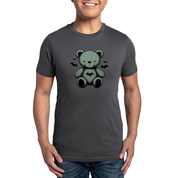 CafePress - Batty Bear Green Men's Eco Sport T Shirt - Men's Dark Eco Sport T-Shirt