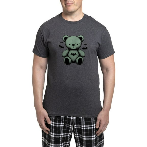CafePress - Batty Bear Green - Men's Loose Fit, Cotton - 2 Piece Pajama Set