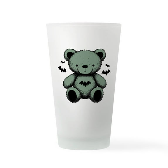 CafePress - Batty Bear Green - Pint Glass, Drinking Glass, 16 oz. CafePress