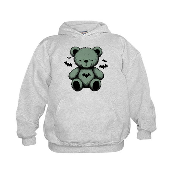 CafePress - Batty Bear Green Sweatshirt - Kids Hooded Sweatshirt, Classic Hoodie