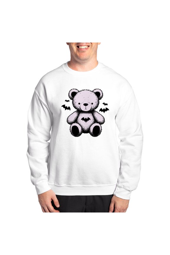 - Batty Bear Pink - Crew Neck Sweatshirt