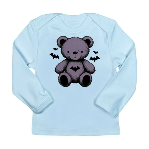 CafePress - Batty Bear Purple Long Sleeve T Shirt - Long Sleeve Infant T-Shirt