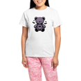 thumbnail image 1 of CafePress - Batty Bear Purple Pajamas - Women's Short Sleeve Print T-Shirt and Pants Light Cotton Pajama Set, 1 of 7