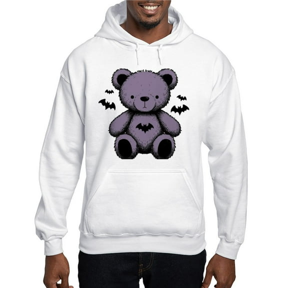 CafePress - Batty Bear Purple - Pullover Hoodie, Hooded Sweatshirt