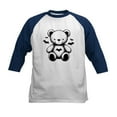 thumbnail image 1 of CafePress - Batty Bear White Kids Baseball T Shirt - Kids Cotton Baseball Jersey, 3/4 Sleeve Shirt, 1 of 4