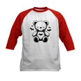 thumbnail image 1 of CafePress - Batty Bear White Kids Baseball T Shirt - Kids Cotton Baseball Jersey, 3/4 Sleeve Shirt, 1 of 4
