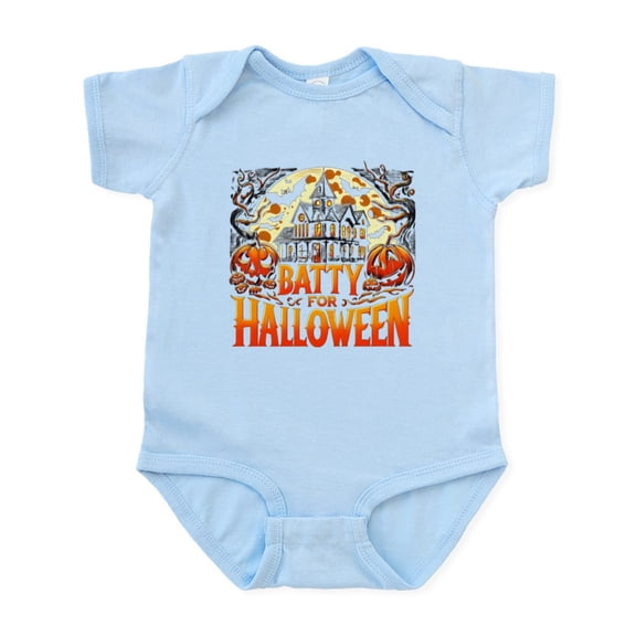 CafePress - Batty For Halloween - Baby Light Bodysuit, Size Newborn - 24 Months