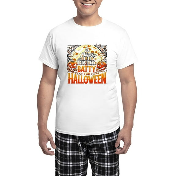 CafePress - Batty For Halloween - Men's Light Loose Fit Cotton Pajama Set