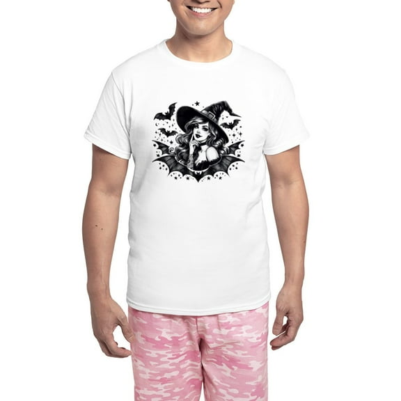 CafePress - Batty Witch - Men's Light Loose Fit Cotton Pajama Set