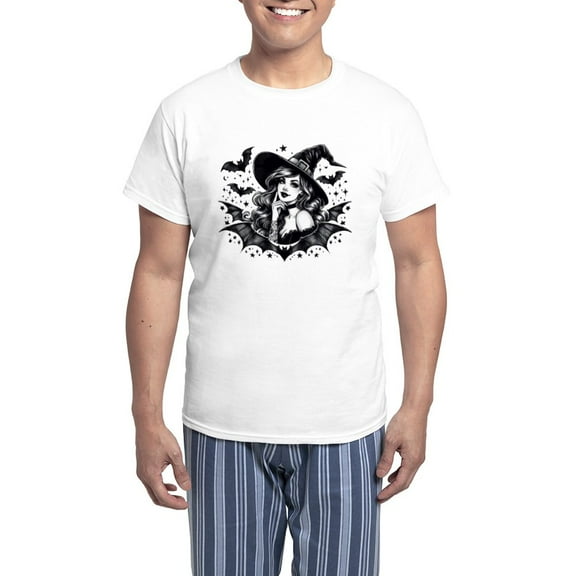CafePress - Batty Witch - Men's Light Loose Fit Cotton Pajama Set