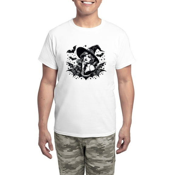 CafePress - Batty Witch - Men's Light Loose Fit Cotton Pajama Set