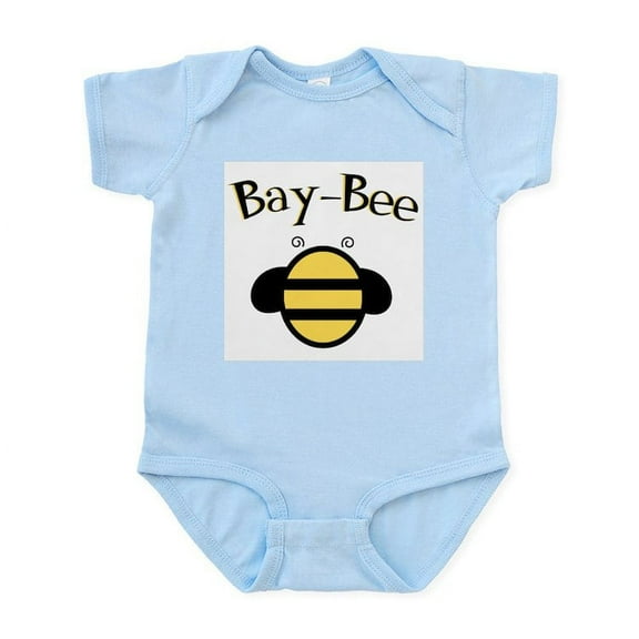 CafePress - Bay Bee Baby Bumblebee Infant Bodysuit - Baby Light Bodysuit, Size Newborn - 24 Months