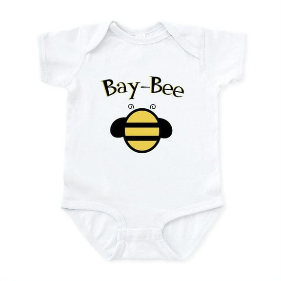 CafePress - Bay Bee Baby Bumblebee Infant Bodysuit - Baby Light Bodysuit, Size Newborn - 24 Months